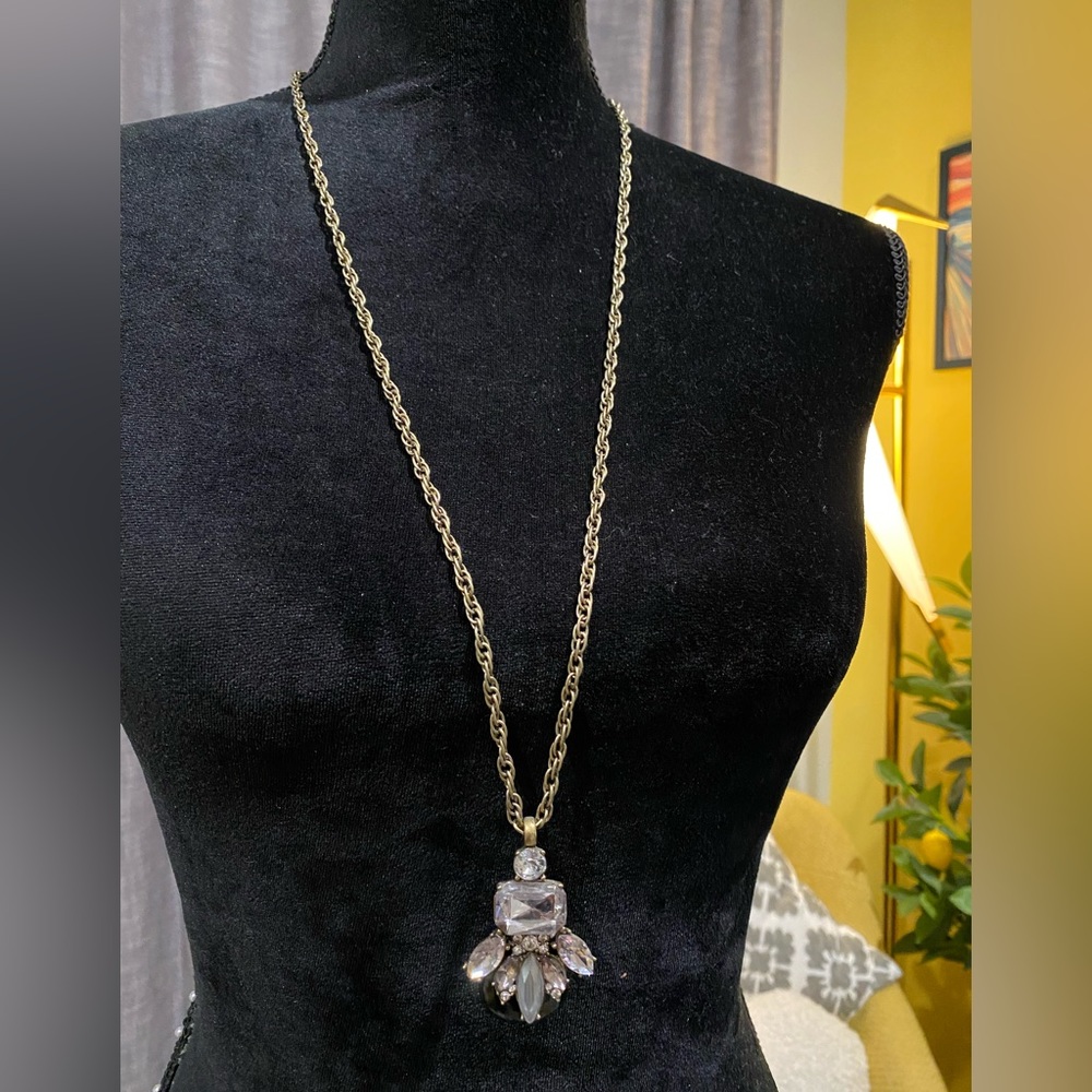 Gently used Banana Republic jeweled acrylic statement necklace